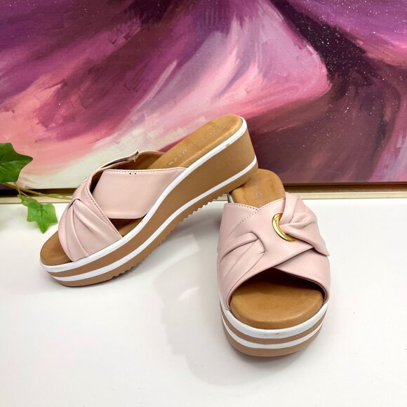 Ron White Patrika Platform Wedge Slide Sandal in Pink Size EU 37 / US 6.5 - Picture 4 of 16